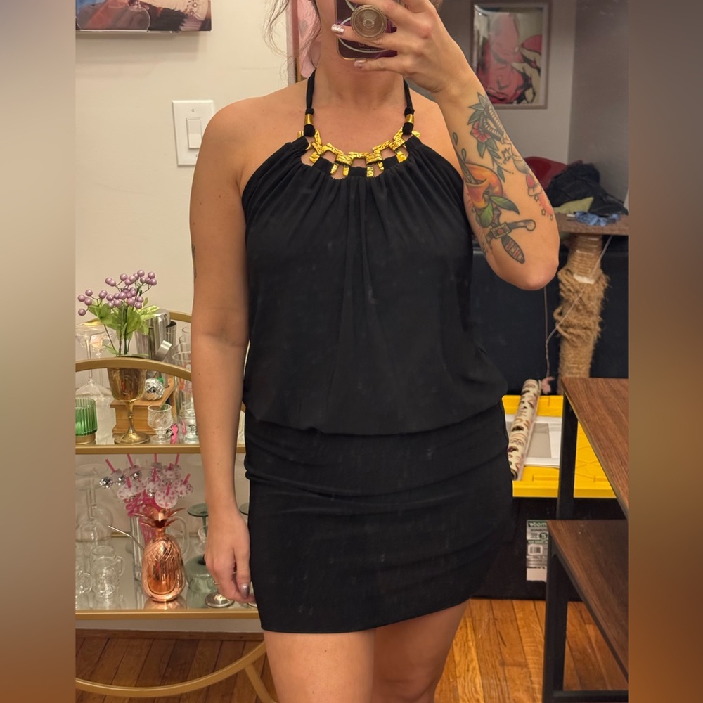 Y2K Cache Halter Dress